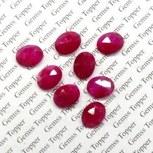 Ruby 8x10 mm Oval Rose Cut
